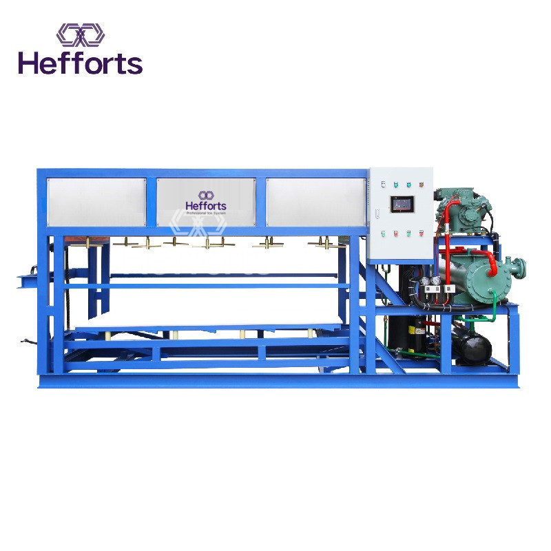 μηχανή πάγου μπλοκ υψηλής απόδοσης θερμής θερμοκρασίας cambient