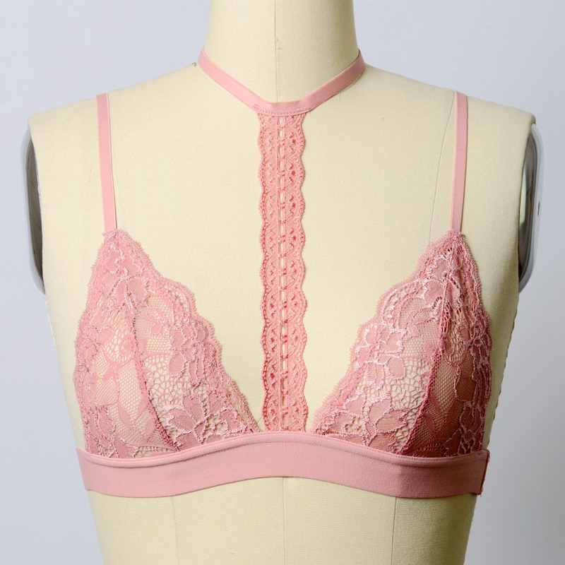 GA-5370 Grace Κορίτσι Scallop Lace Choker Bralette χονδρική πώληση