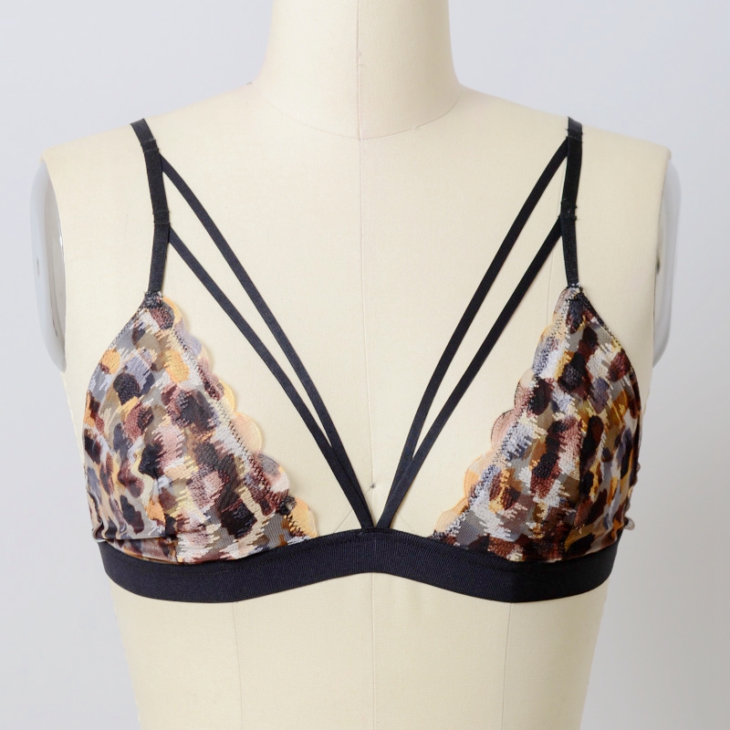 GA-5498 Grace κορίτσι Splash Leopard Strappy Bralette χονδρικής