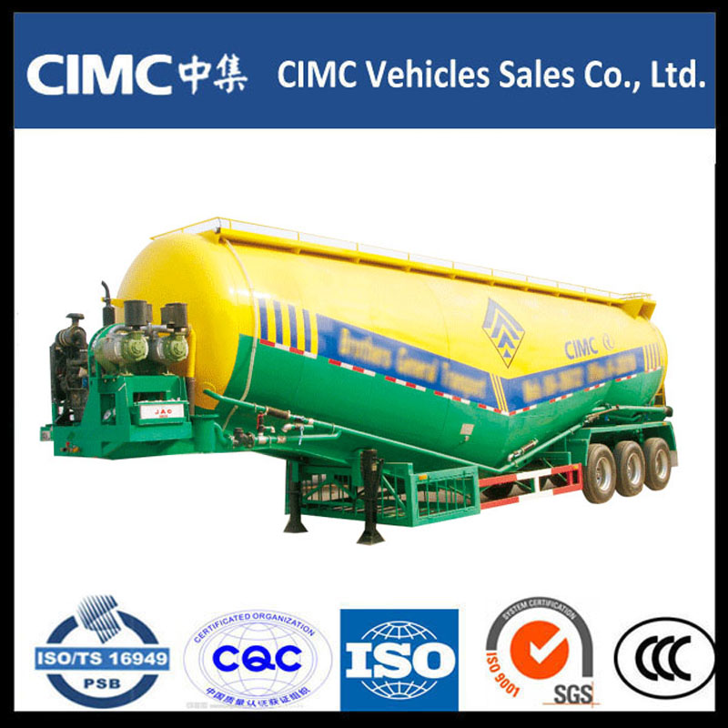 Καυτή πώληση CIMC Bulk Cement Powder Tank Semi Trailer