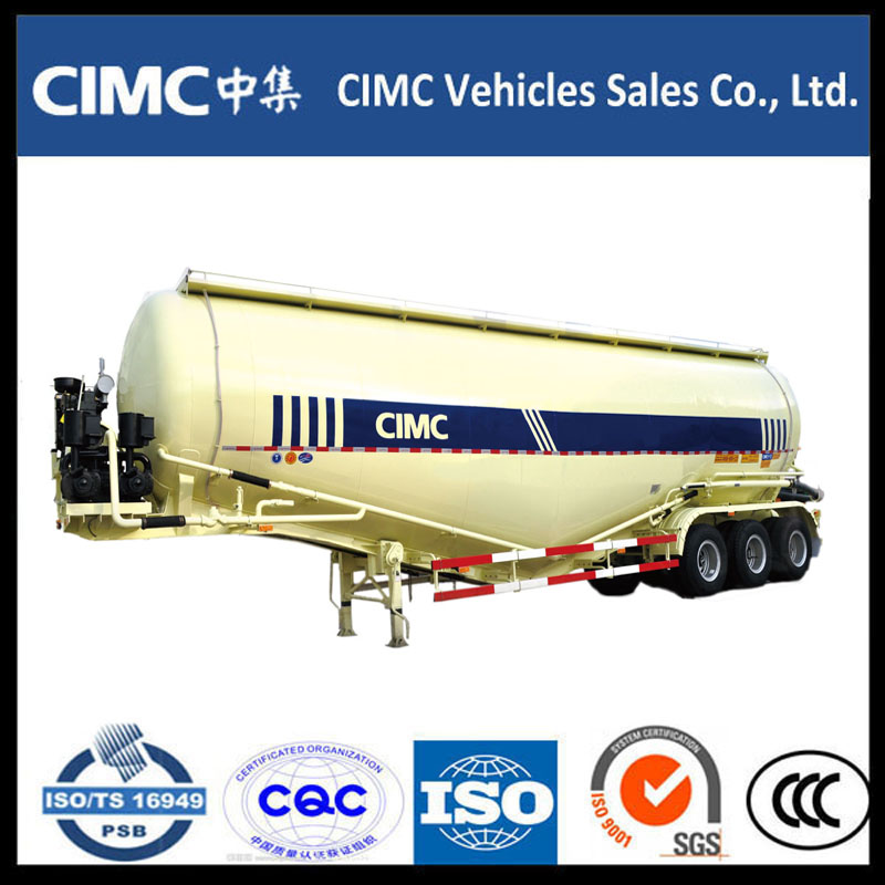 Καυτή πώληση CIMC Bulk Cement Powder Tank Semi Trailer