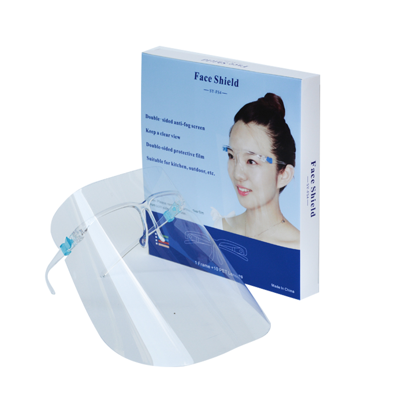 Αντικαταστάσιμο Anti Fog Clear Face Splash Glasses Face Guard PET Face Shield για μαγείρεμα
