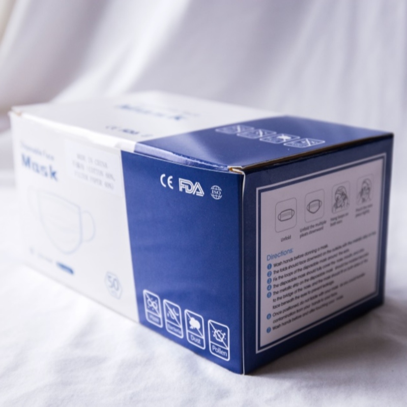 Χρώμα κουτί συσκευασίας μάσκας