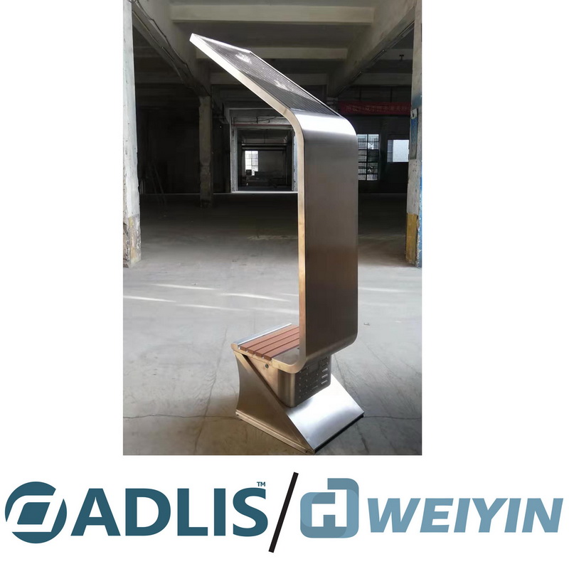 Πολλαπλή λειτουργία Διαφήμιση του ηλιακού πάγκου για την έξυπνη πόλη