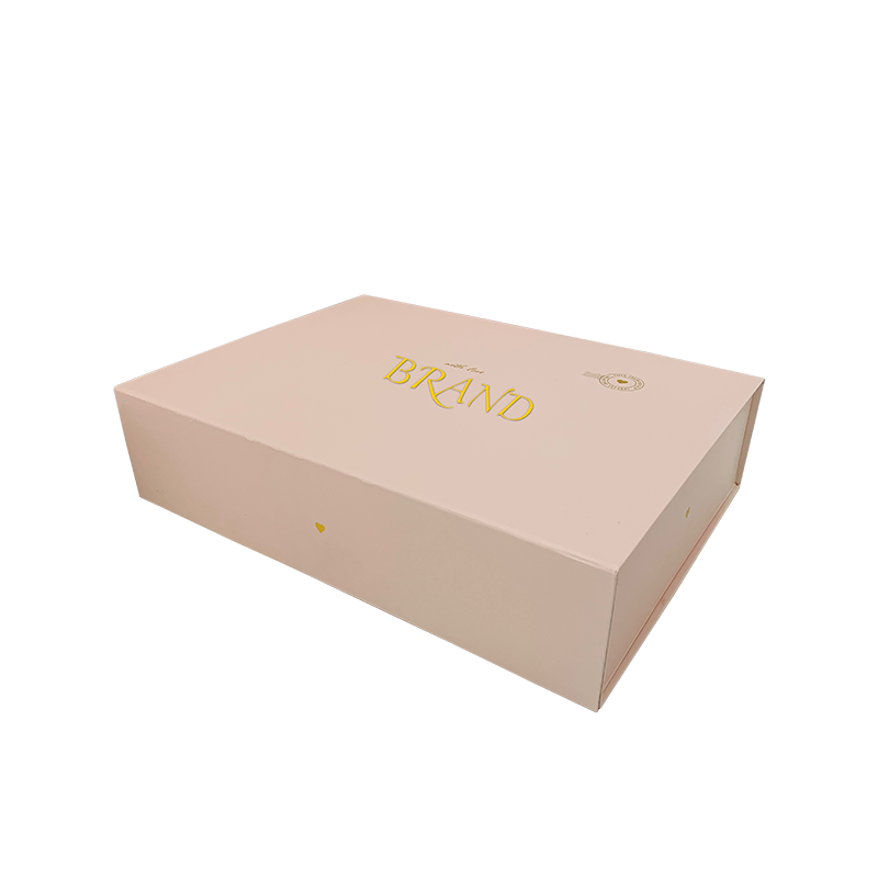 Pink Elegant Paper Gift Box Collapsible Style Προσαρμοσμένο Κουτί για Ρούχα
