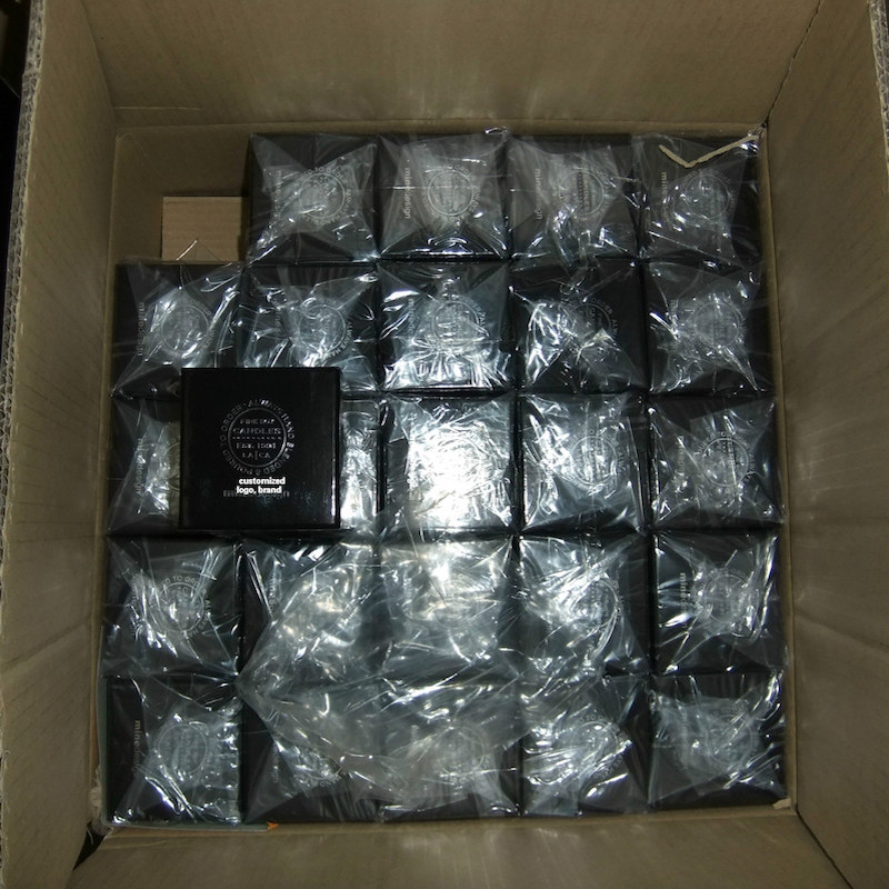 Κουτιά συσκευασίας για το μαύρο χάρτινο κουτί με κεριά
