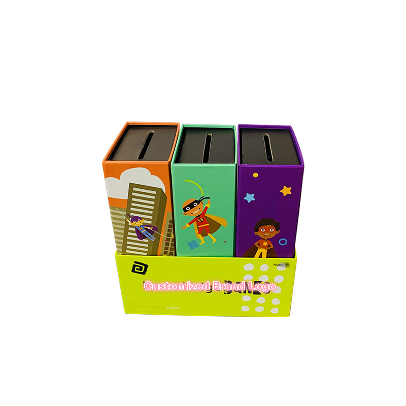 Piggy Bank for Kids 3-in-1 Money Box Φτιαγμένο από χαρτόνι