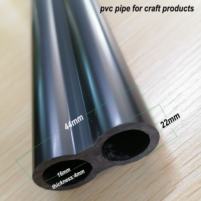 Βιομηχανικός σωλήνας μαύρου PVC για πλαστικές σωληνώσεις για χειρολαβές για ακροβάτες