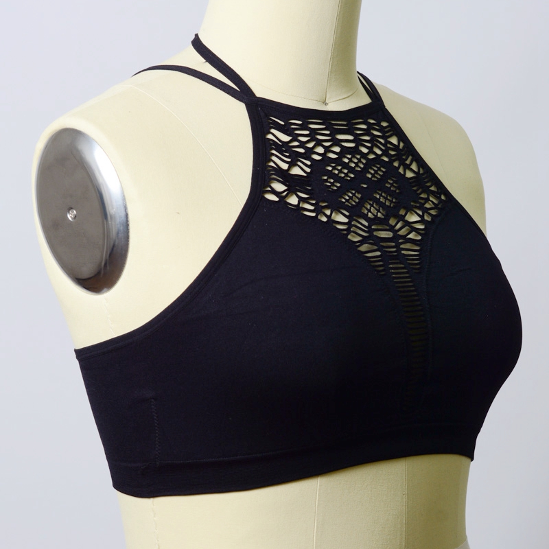 Ga-5341plus απρόσκοπτη υψηλό λαιμό strappy back brami plus