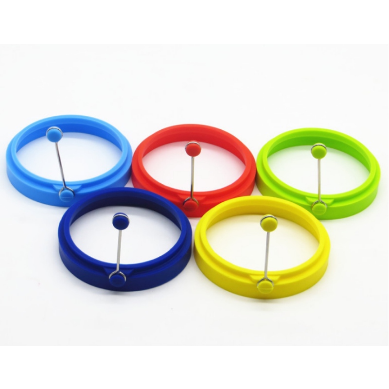 Σιλικόνη στρογγυλή ομελέτα λαβή σιλικόνης ομελέτα DIY καλούπι αυγό σιλικόνης δαχτυλίδι αυγού