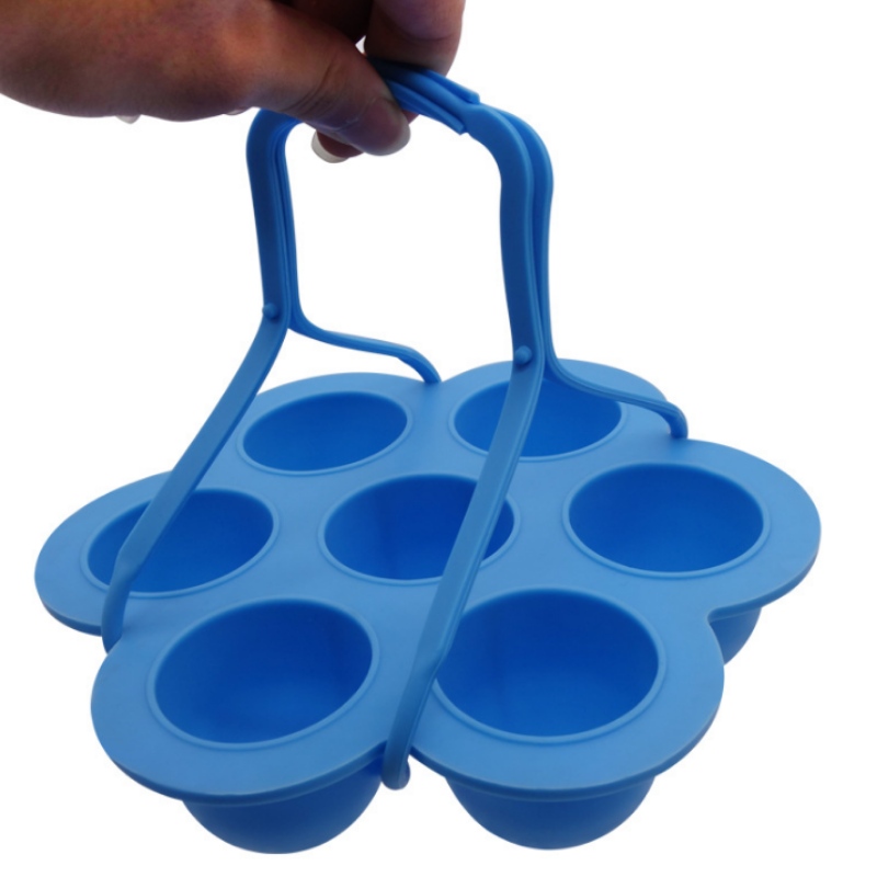 Λαβή κιβωτίου αξεσουάρ σιλικόνης 7 οπών, καλούπι σιλικόνης, πλέγμα πάγου