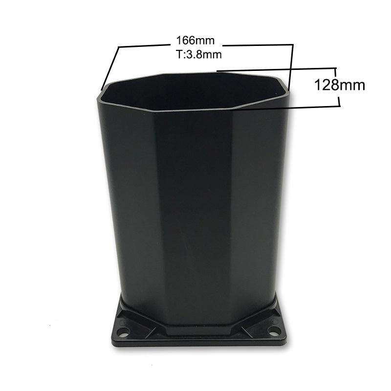 Προσαρμοσμένο πλαστικό πλαστικό οκτάγωνο σωλήνα για εξοπλισμό ντους στην παραλία