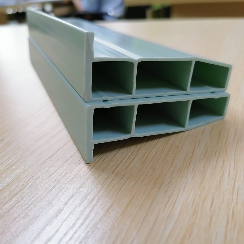 Κινέζος κατασκευαστής PVC tuyere προφίλ pvc κοίλο προφίλ κατασκευαστής pvc L τμήμα επένδυση για σύστημα εξαερισμού