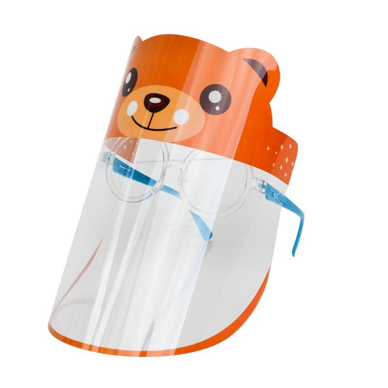 Παιδικό προστατευτικό προσώπου 0,3 mm ελαφρύ προσαρμοσμένο πλαστικό προστατευτικό προσώπου με γυαλιά