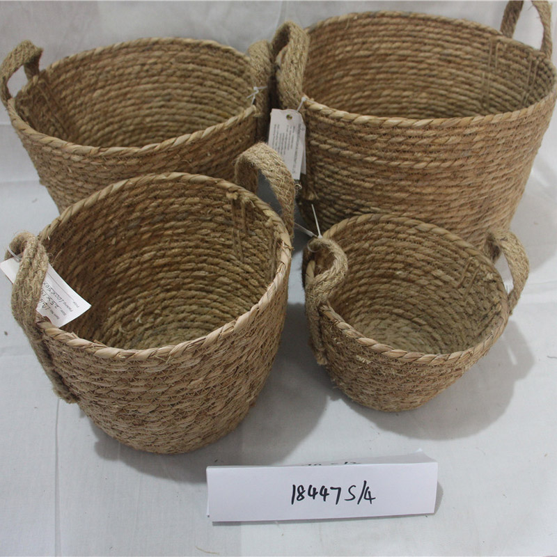 Home Storage Grass Basket Oem & Odm Προσαρμοσμένη οικιακή αποθήκευση