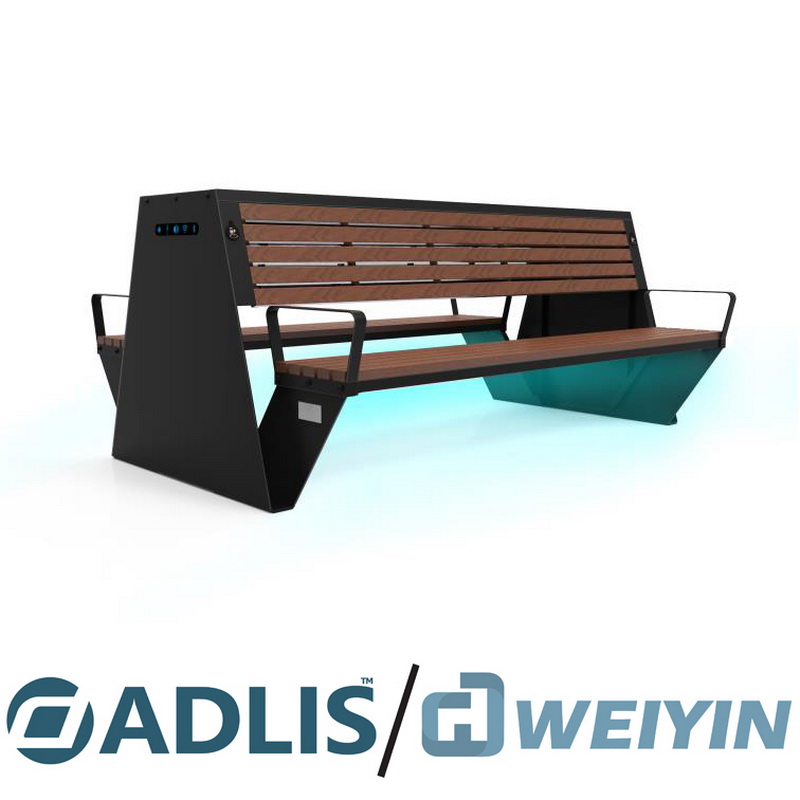 Ασύρματο φορτιστή Smart Wifi Πολλαπλών λειτουργιών Υπαίθριος Έξυπνος Ηλιακός Πάγκος