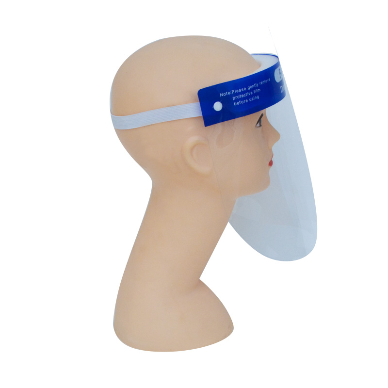 Anti Splash Protector Facial Clear Plastic Safety Visor Face Shield Πρόσοψη