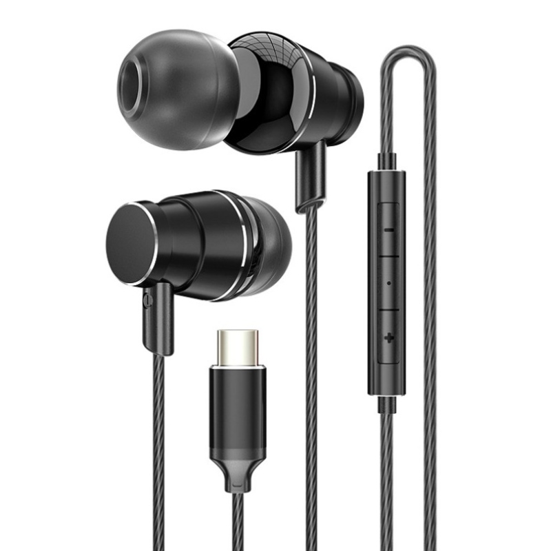 Ενσύρματο ακουστικό HIFI In-ear Super Stereo Ακουστικό τύπου C Ενσύρματο ακουστικό για Huawei Xiao Samsung