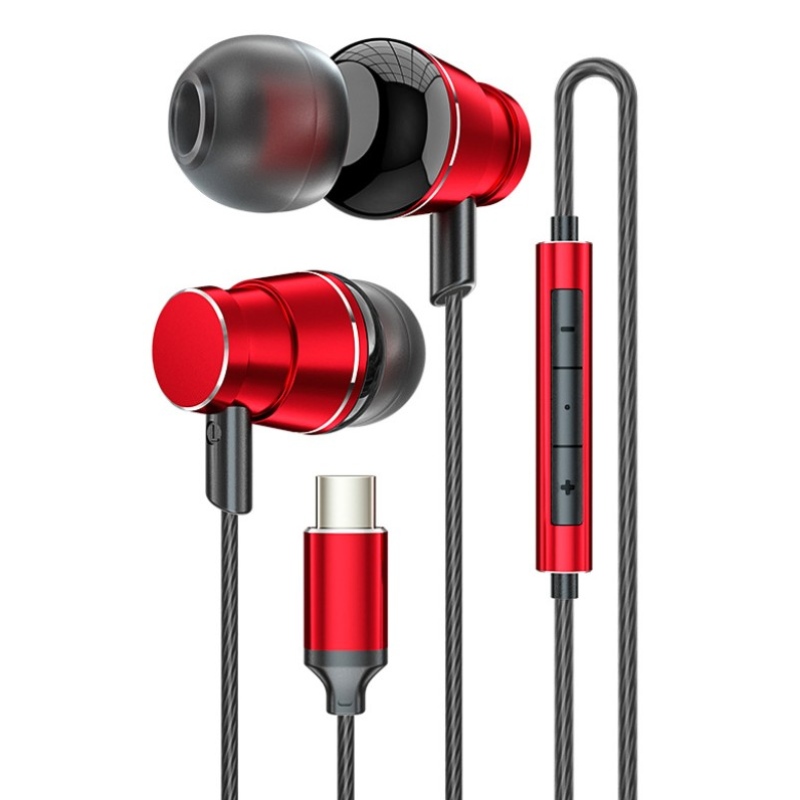 Ενσύρματο ακουστικό HIFI In-ear Super Stereo Ακουστικό τύπου C Ενσύρματο ακουστικό για Huawei Xiao Samsung
