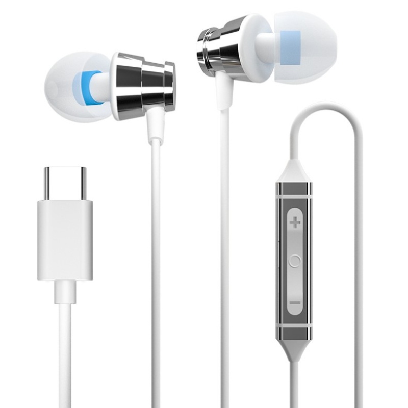 Ενσύρματο ακουστικό HIFI In-ear Super Stereo Ακουστικό τύπου C Ενσύρματο ακουστικό για Huawei Xiao Samsung