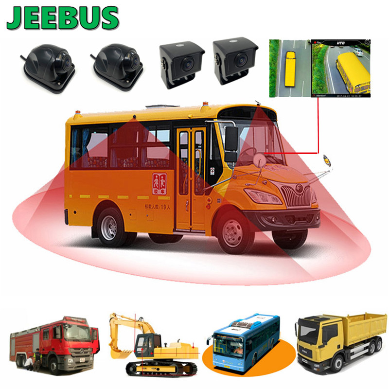 Supper HD Night Vision Αδιάβροχο Universal 3D 360 Degree Around View System for Truck Bus Coach
