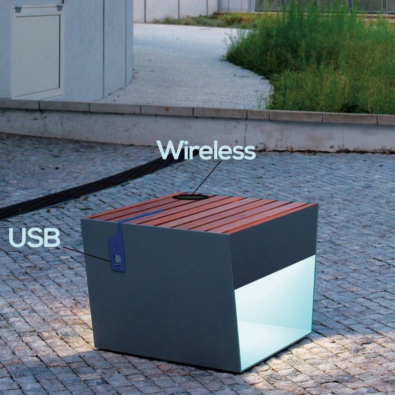 Φτηνές τιμές Σχεδιασμός ποικιλίας WiFi USB Chargring Solar Metal Box