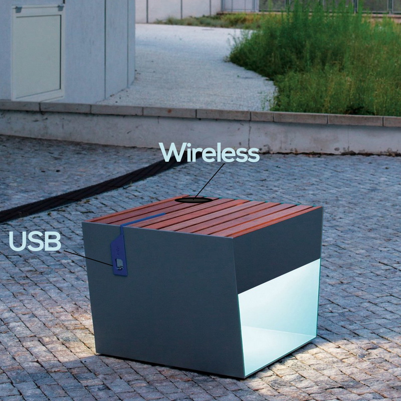 Φτηνές τιμές Σχεδιασμός ποικιλίας WiFi USB Chargring Solar Metal Box