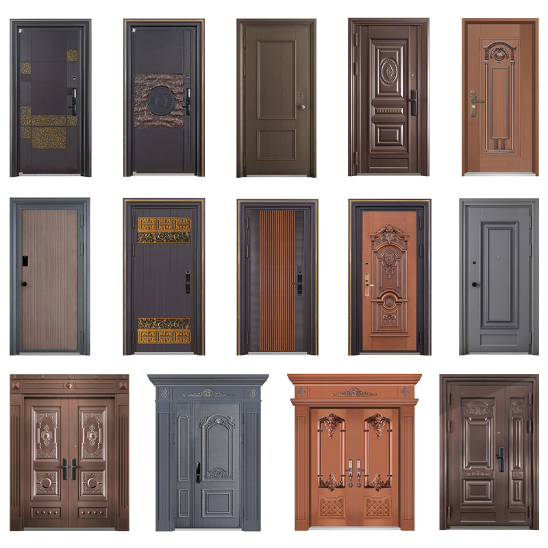 All-Round Bolt Armour Italy Style Doors Armoured Front Door Steel Chinese Factory Armour Steel Woden Doors Urglar Profect High Security Armed Door High Quality Gat Blast Restant Armourd Sliding Steel Front Door