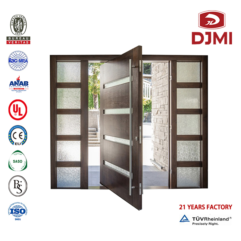 Chinese Factory Wooden With Glass Design Main Wood Door High Quality Wood Doors for Villas Main Villa Entrance Wood Design Door Φτηνές τύποι Home Modern Plywood Design Kitchen Entranse Door
