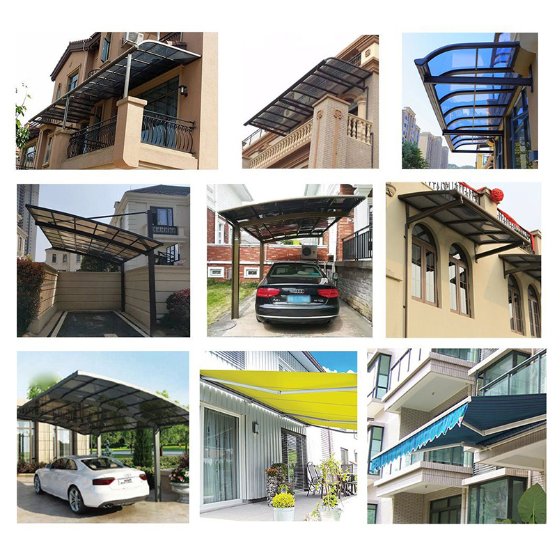 Επαγγελματικό εξωτερικό Shed Villa Carport With Arched Roof Rouf Carports Canopy New Design Awning Polycarbonate Sheet Carports Canopy Brand New Terrace Canopy Flat Roof Carport Metal Aluminum Carport
