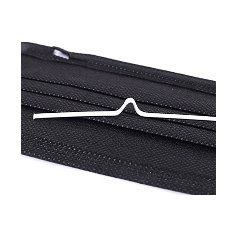 3 λινή μάσκα προσώπου, μη ιατρική μάσκα μιας χρήσης,HD-0138-2μαύρη