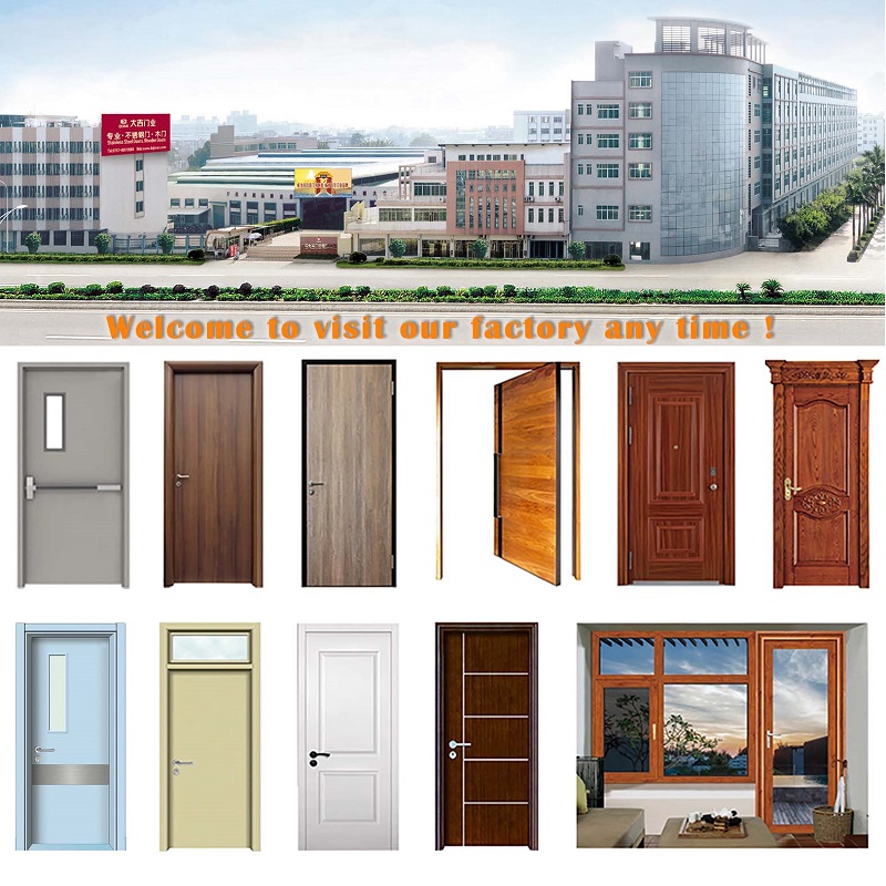 Νέες ρυθμίσεις Flush Security Ul Steel Rated Fire Exit Door Chinese Factory Exit Metal Super Cold Rolled Fireproof Door in Good Quality Fire Rated Door