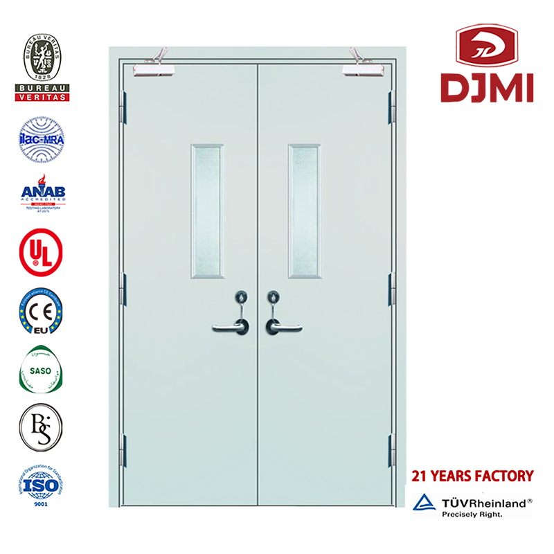 Υψηλής ποιότητας η καλύτερη ασφάλεια Flush Ul Flat Steel Fire Door Cheap Doors with Glass Intertek Europe Rated Stainless Steel Hotel Fire Door Προσαρμοσμένη Panic Bar Doors En Εγκεκρι...