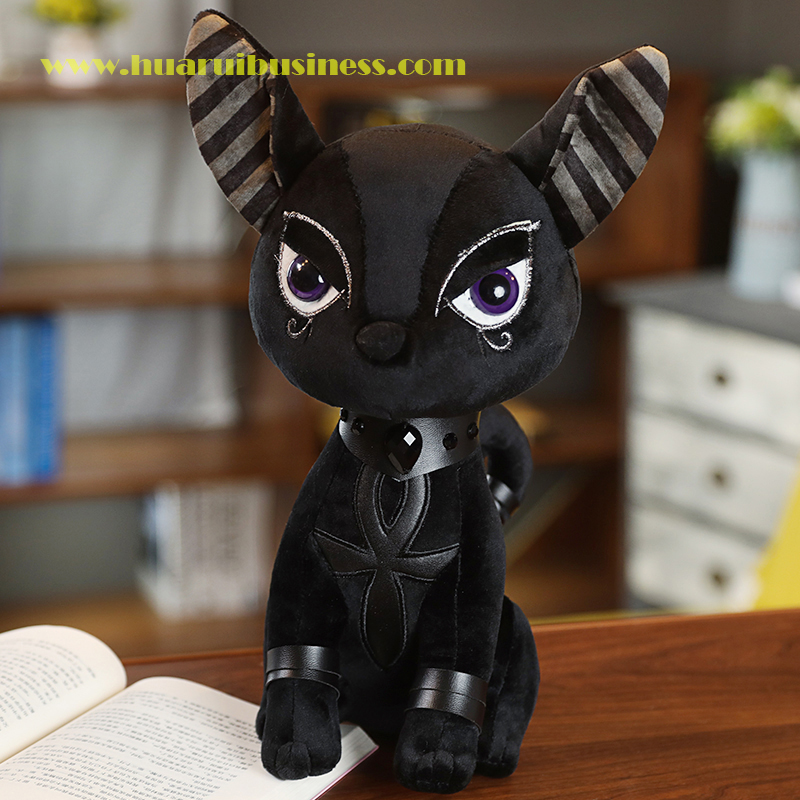 Μικρή σκουρόχρωμη κούκλα μαλλιού/παιχνίδι με αλογάκια/πλεσόπουλο τέρας/χνουδωτό παιχνίδι/παιχνίδι προσωπικού/ύψος μαλακού παιχ...