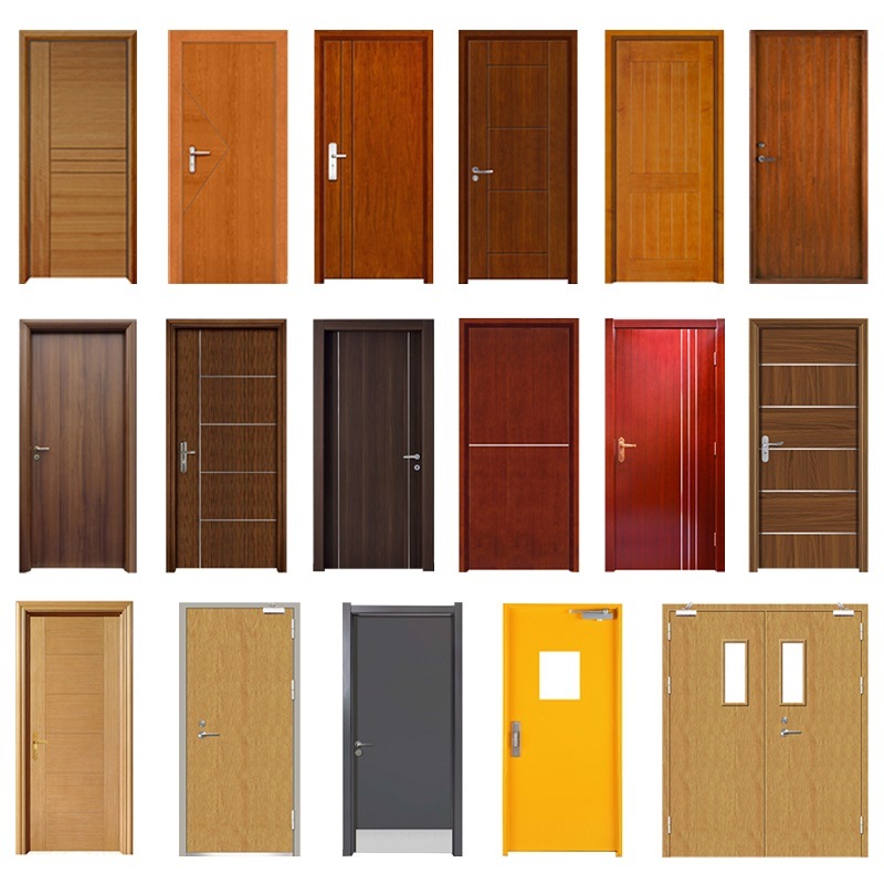 Chinese Factory Wooden Doors Fd30 Fire Wood Door High Quality 1