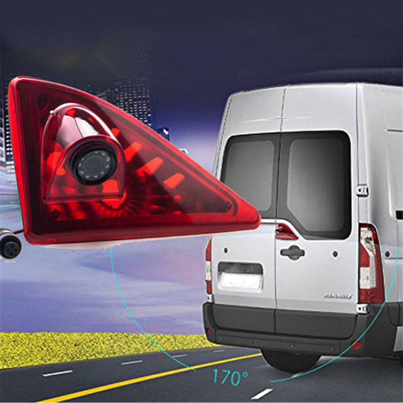 Αυτόματη νυκτερινή στάθμευση νυχτερινής όρασης με αντίστροφη κάλυψη αυτοκινήτου Video Brake Light Camera for 2010-2016 Renault Master Nissan NV400 Opel Movano