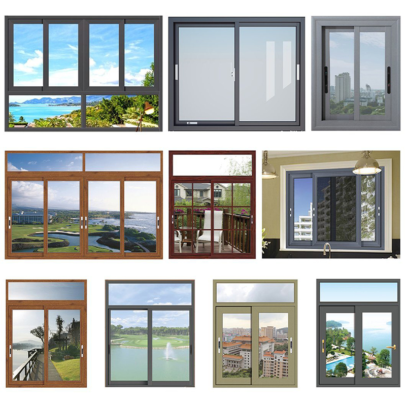 Χρώμα Windows Sliding Aluminium Glass Doors New Design German Hardware Windows Double Glass And Doors Brand New Aluminum Window Mess Sliding Door With Mosquito Screen Windows Doors