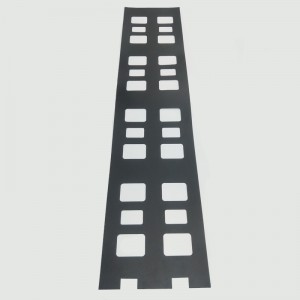 0.175mmPC μονωτικού φύλλου μαύρου υψηλής θερμοκρασίας επιβραδυντικού φλόγας μονωτικού μέσου επεξεργασίας φλάντζας κατά παραγγελία ...