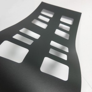 0.175mmPC μονωτικού φύλλου μαύρου υψηλής θερμοκρασίας επιβραδυντικού φλόγας μονωτικού μέσου επεξεργασίας φλάντζας κατά παραγγελία ...