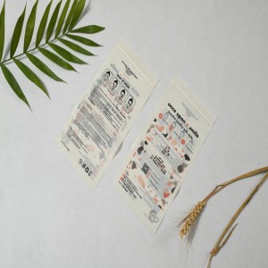 Προσαρμοσμένη βιοαποικοδομήσιμη λιπασματοποιημένη μικρή σακούλα φερμουάρ