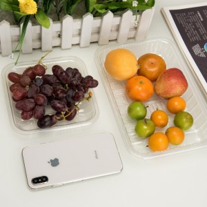 Υψηλή διαφάνεια φιλικό προς το περιβάλλον πλαστικό δοχείο φρούτων μιας χρήσης