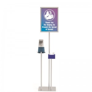 TMJ710 Floor Stand for Public Easy assement Cheap Metal Hand Sanitizer