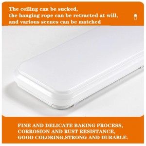 4FT LED Commercial Wrappy Shop Light Fixture 60W Low Bay Linear Flushmount Office Ceiling [4 φανός 32W Fluorestent] 5000K Daylight White ETL Λίστα