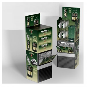 TMJ714 Παραγωγός Προσαρμοσμένος πολυεπίπεδος πλαστικός Shelf Supermarket Milk Driverage Εμφάνιση Shelf Store Retail Display Rack