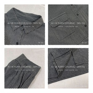 Χαλαρός σχεδιασμός μινιμαλιστική στυλιστή Τυχαία Χρώμα Στερεής Χρώμα Τυπωμένο βαμβάκι και λινό υπερμεγέθη προσαρμοσμένο 15609 Shirt...