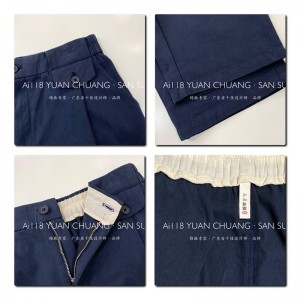 Λουλούδια Παντελόνια Γυναικών προσαρμοσμένα σε κάθε περίσταση, πιο άνετα, περιστασιακά, βαμβακερά λινά προσαρμοσμένα 11686 Στιλέζ...