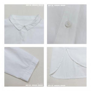 Χαλαρός σχεδιασμός Minimalist Stilish Τυχαίο Χρώμα Στερεής Ακατάλληλο Ελεγγμένο προσαρμοσμένο 17685 Loose Shirt