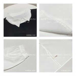 Χαλαρός σχεδιασμός Minimalist Stylist Casual Solid color Striped ελεγμένος υπερμεγέθως προσαρμοσμένος 19507 Long love Shirt+ Waistcoat