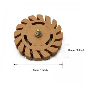 4 Inch Rubber Trazer Wheel Decal Wheel Decal Car Wallpaper Ceramic Cleaning Tools