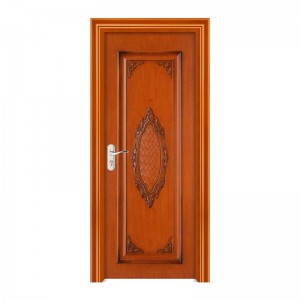 2021 Ξύλινη ενιαία πόρτα με έξυπνες πόρτες ασφαλείας κλειδαριάς στην επεξεργασία επιφανειών βαφής chaina